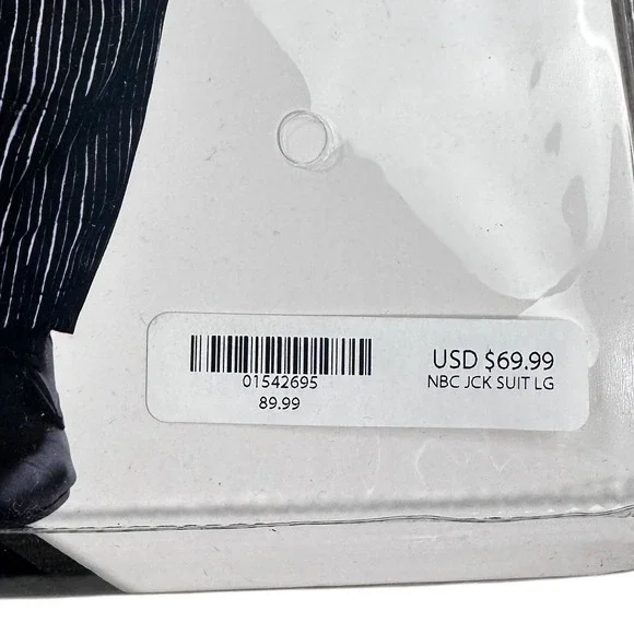 Disney Jack Skellington Adult Costume Mask Gloves‎ Nightmare Before Christmas - Picture 10 of 16